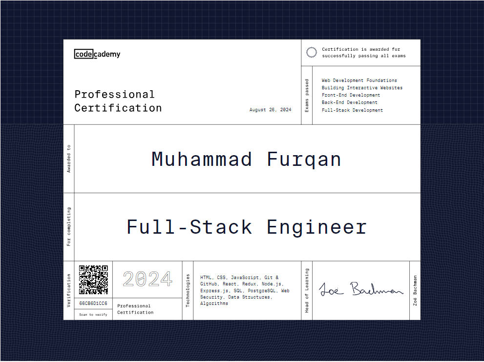 Certificate